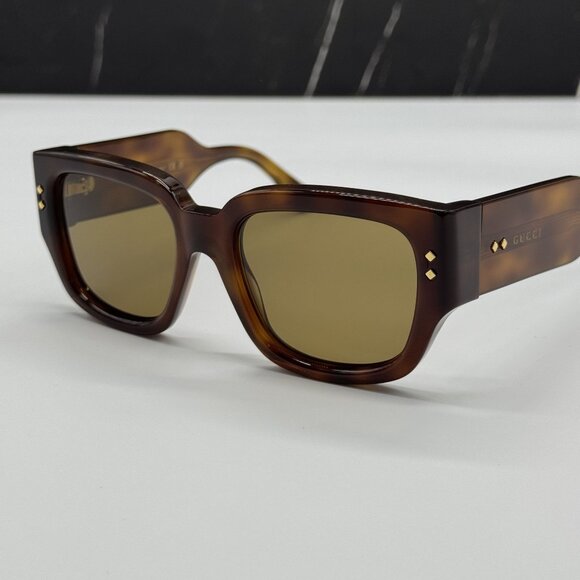 NEW GUCCI GG1261S 002 SUNGLASSES UNISEX HAVANA EYEWEAR - Picture 7 of 10